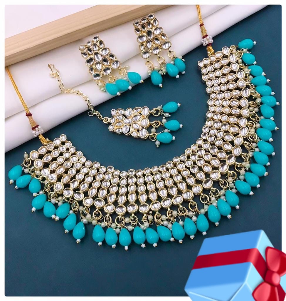 Wedding Wear Kundan Bridal Set Accessories Wholesale Price In Surat
